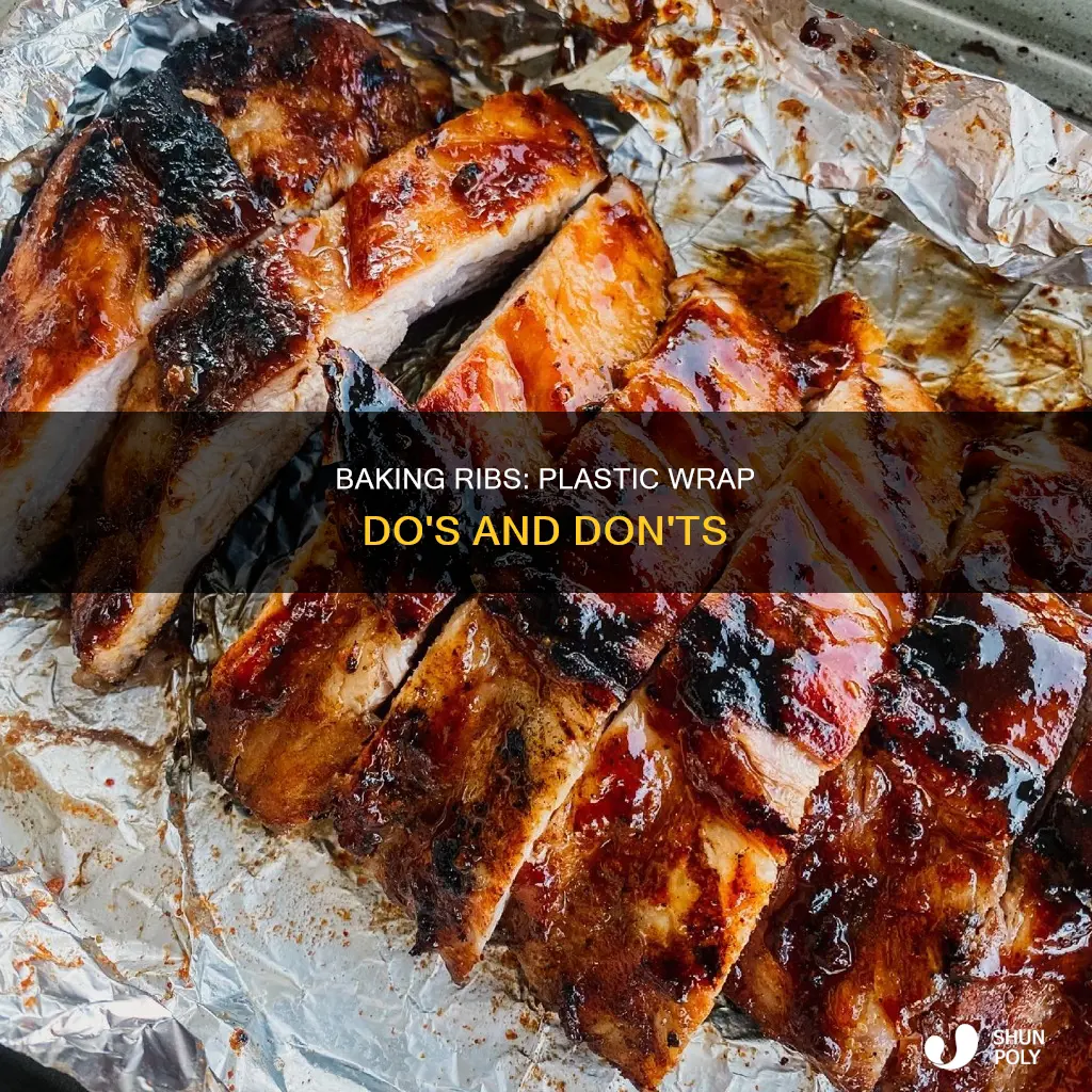 is baking ribs in plastic recommended