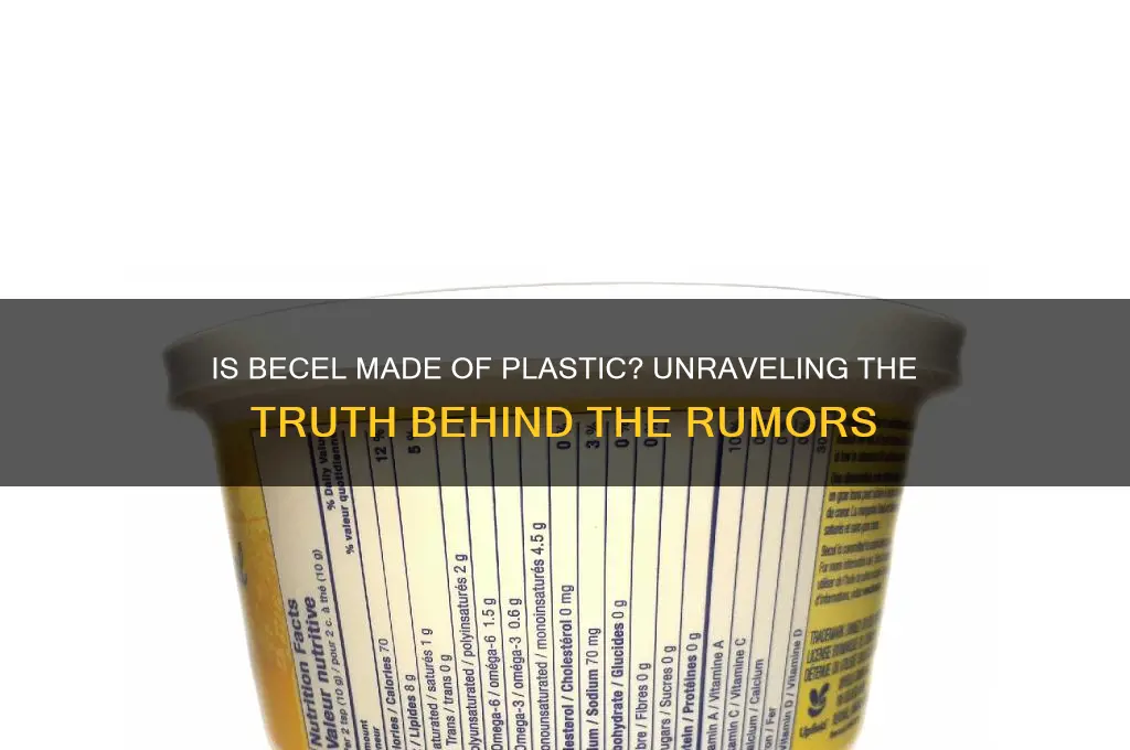 is becel made of plastic