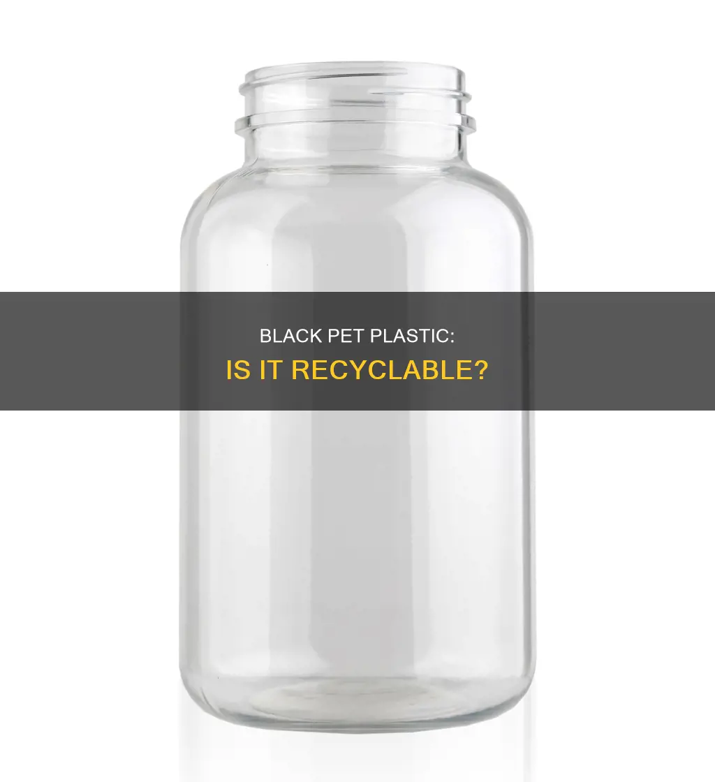 is black pet plastic recyclable