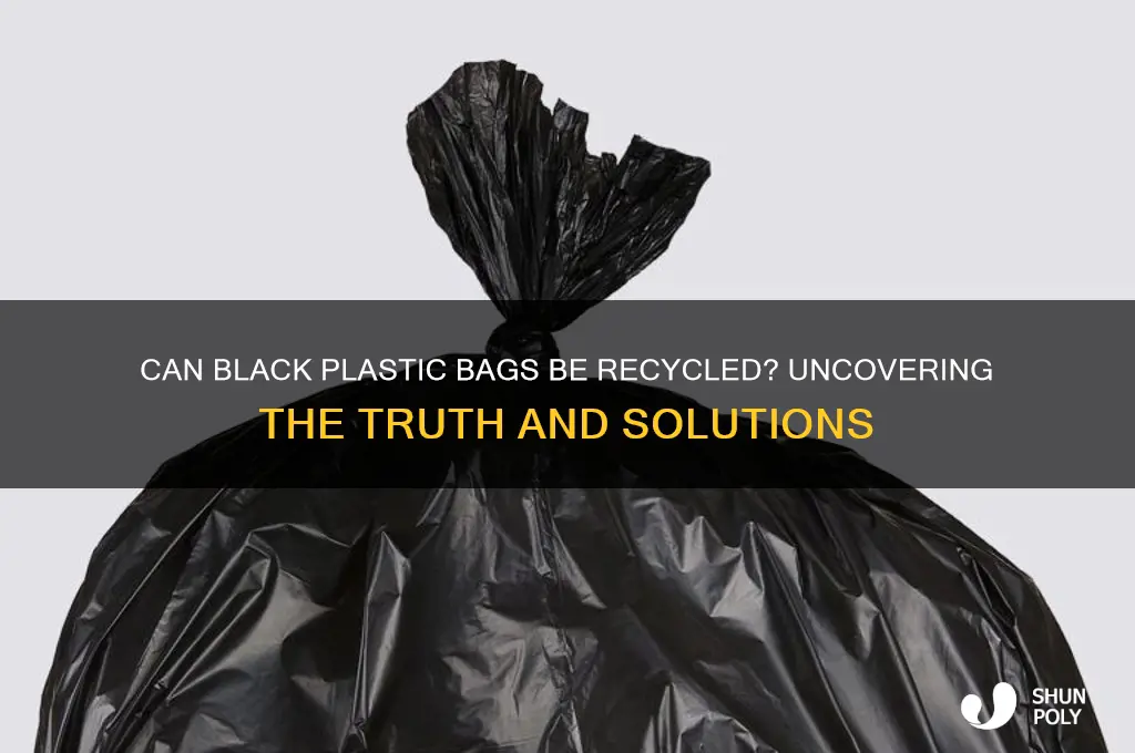 is black plastic bag recyclable