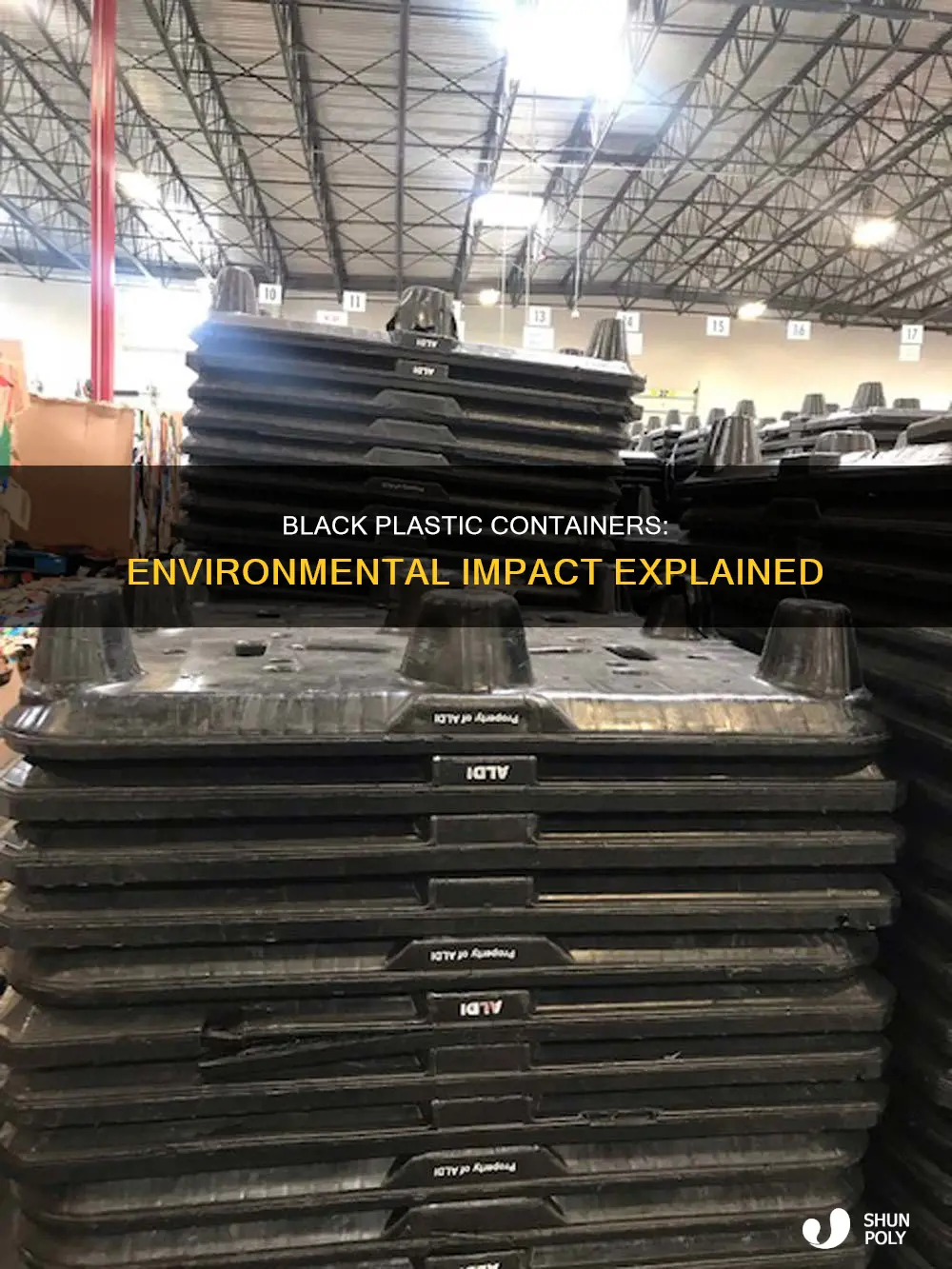 is black plastic containers bad for the environment