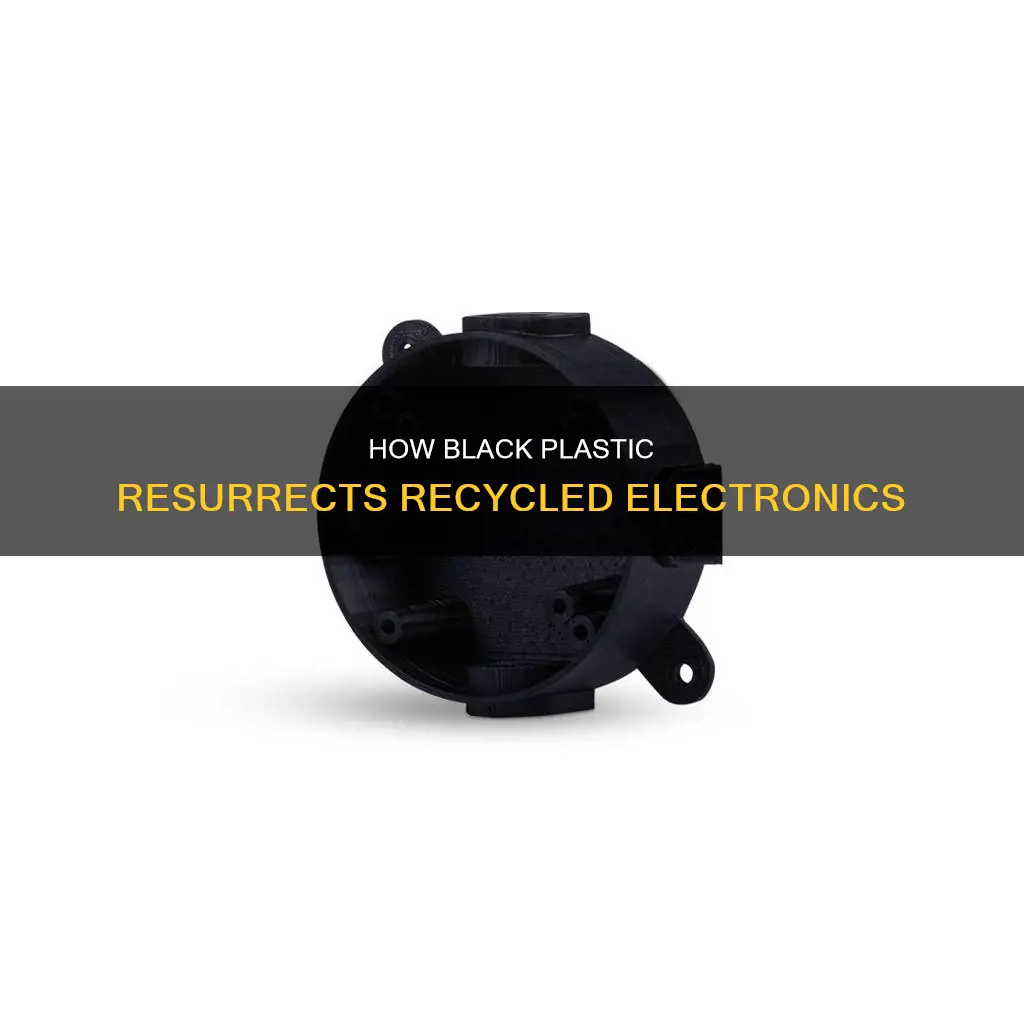 is black plastic made from recycled electronics