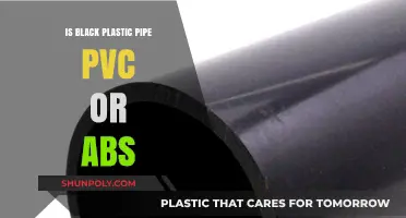 What's Black Plastic Pipe Made Of? PVC or ABS?