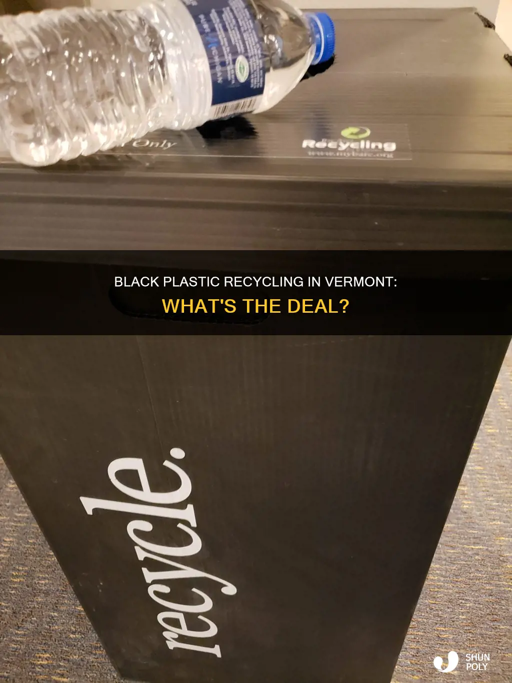 is black plastic recyclable in vt