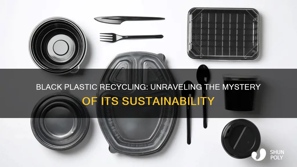 is black plastic recyclable