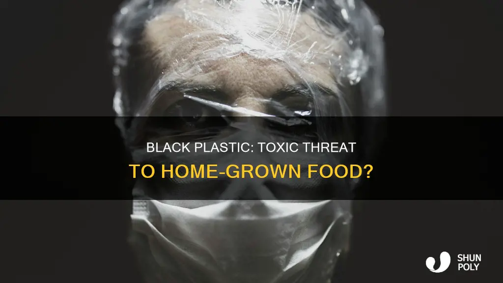 is black plastic toxic home grown foods