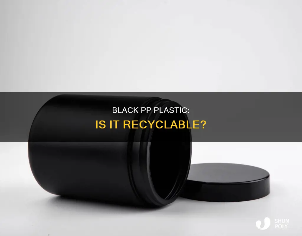 is black pp plastic recyclable