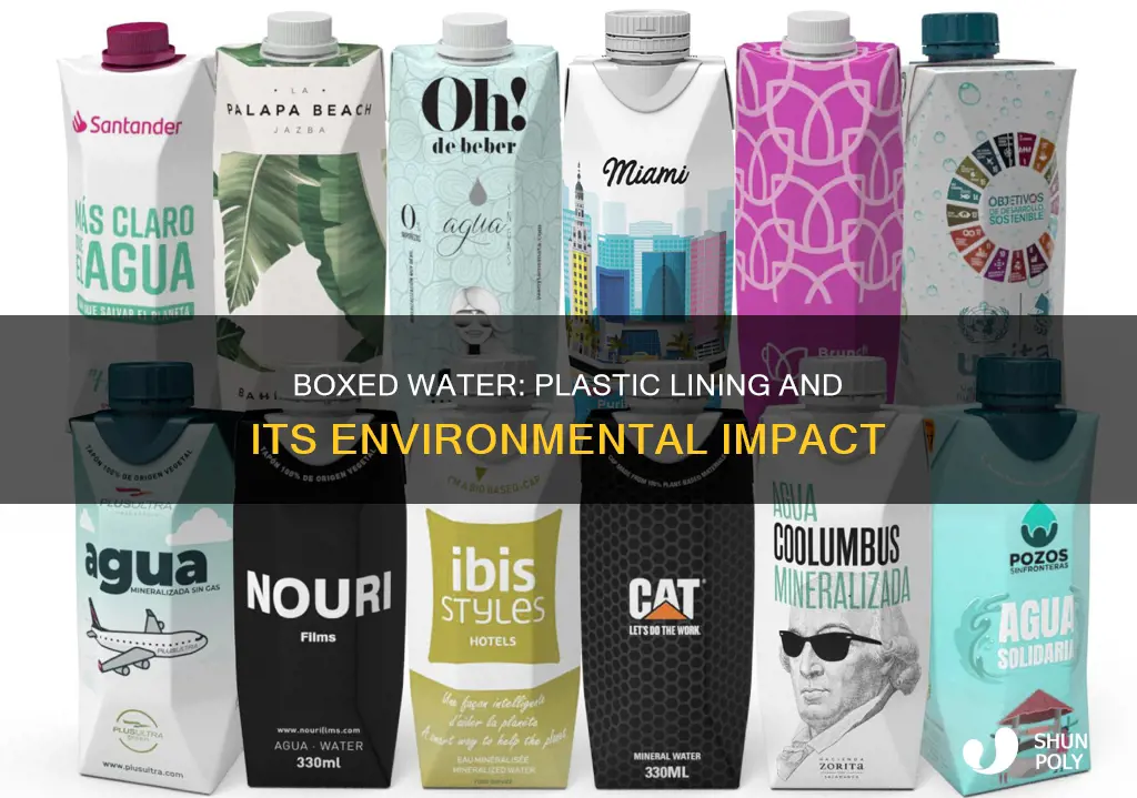 is boxed water lined with plastic