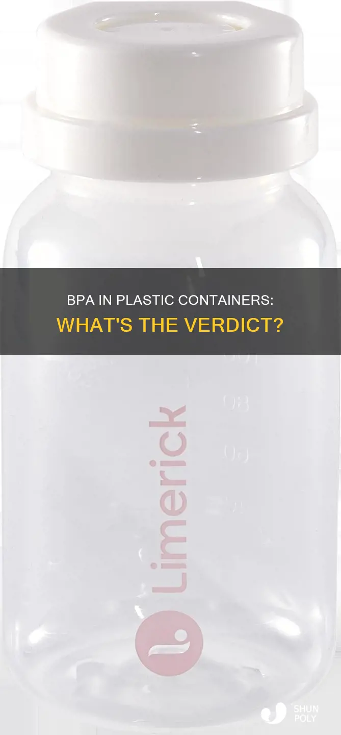 is bpa allowed in plastic containers