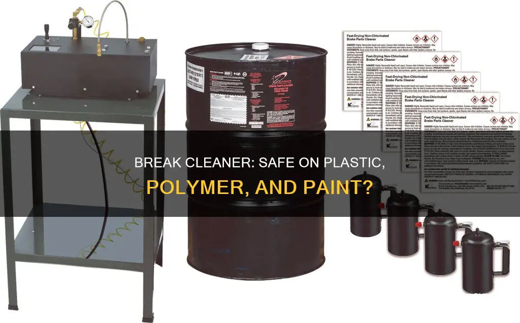 is break cleaner safe on plastic and polamer and paint