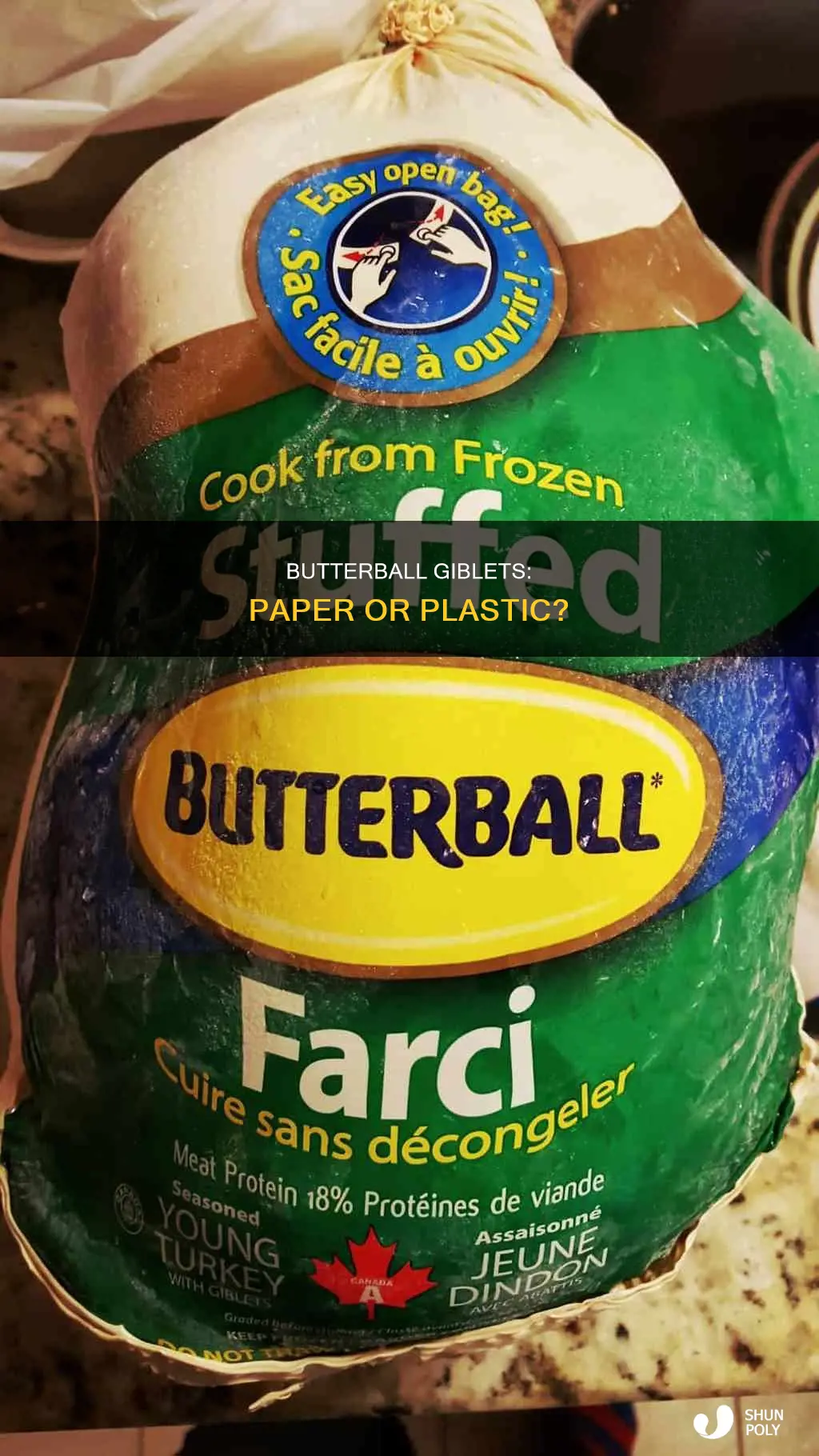 is butterball giblets in paper or plastic