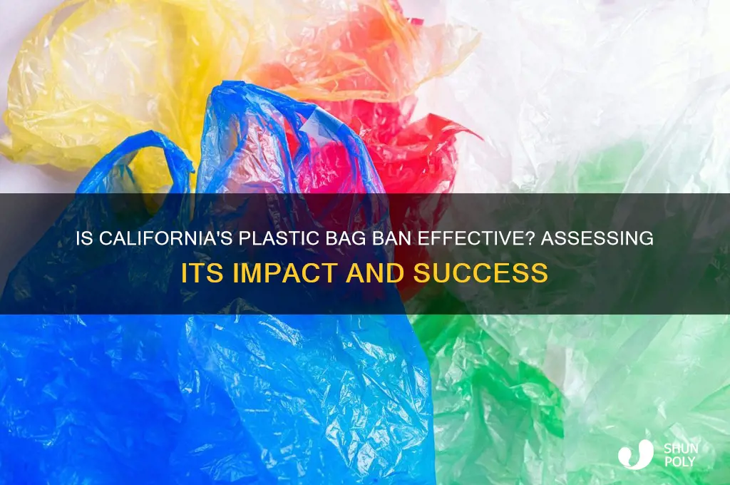 is ca plastic bag law working