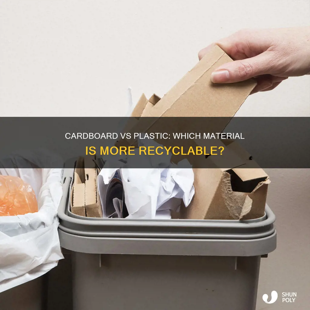 is cardboard more recyclable than plastic