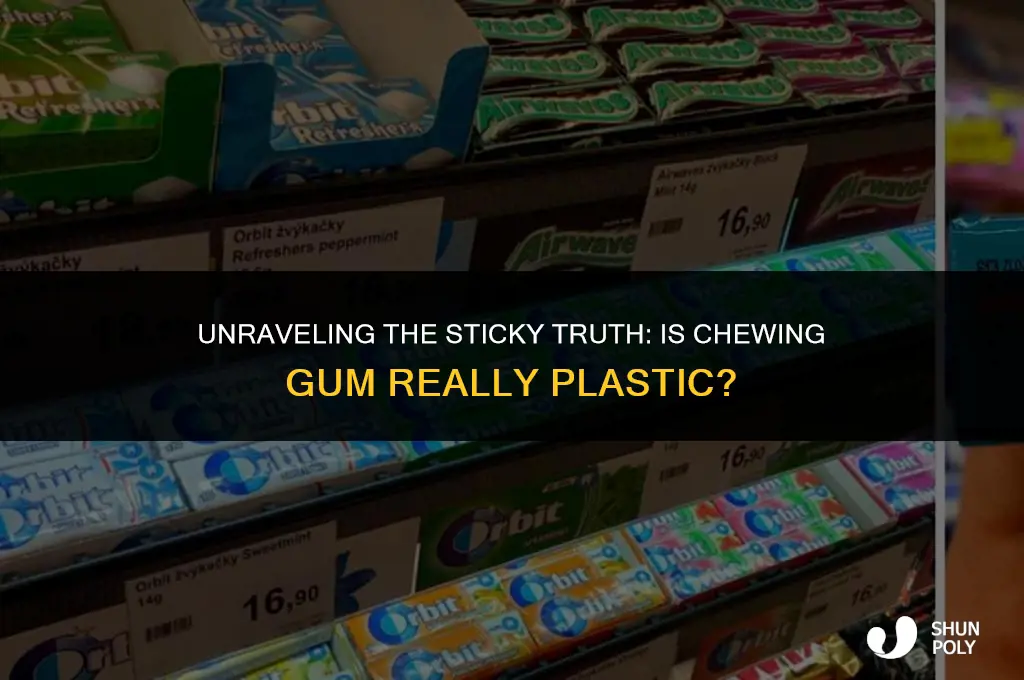 is chewing gum plastic