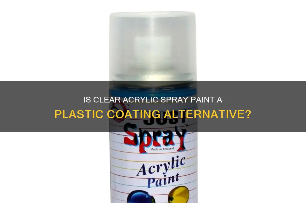 is clear acrylic spay plastic