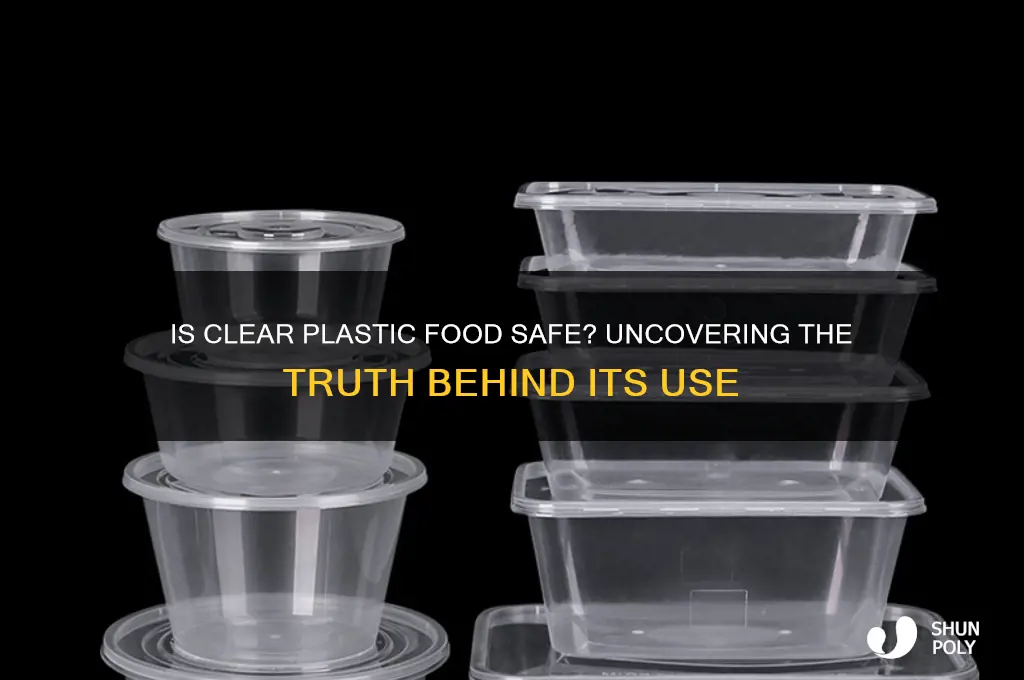 is clear plastic food safe