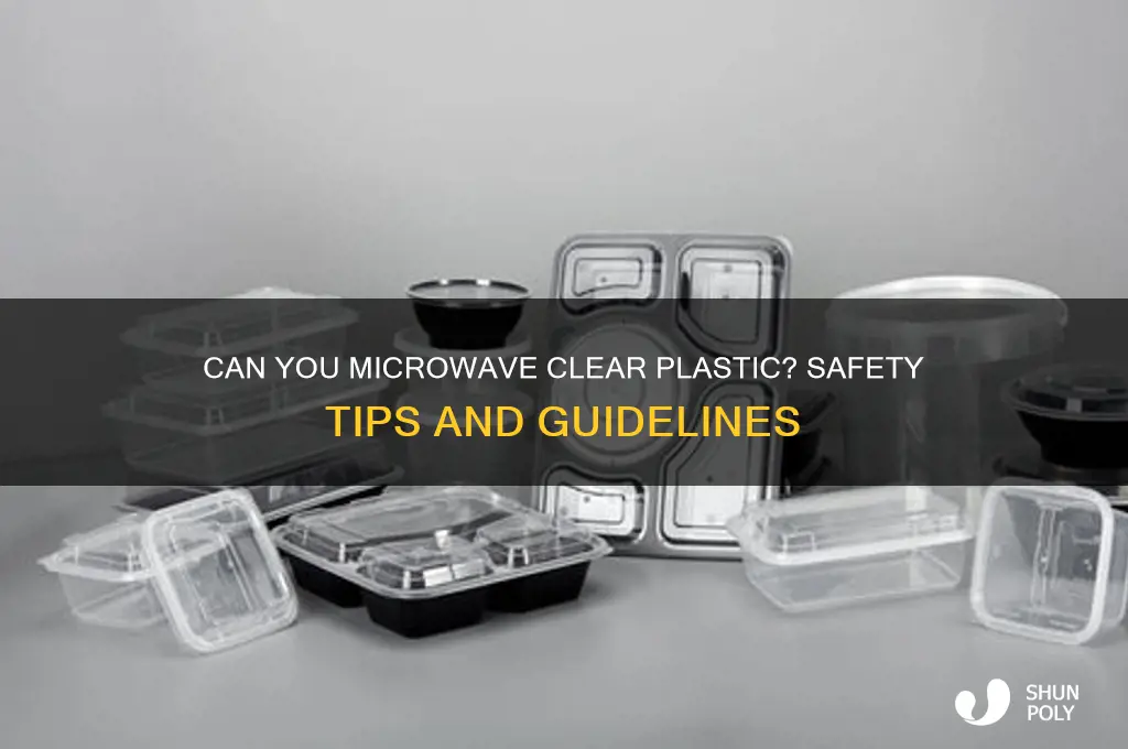 is clear plastic microwavable