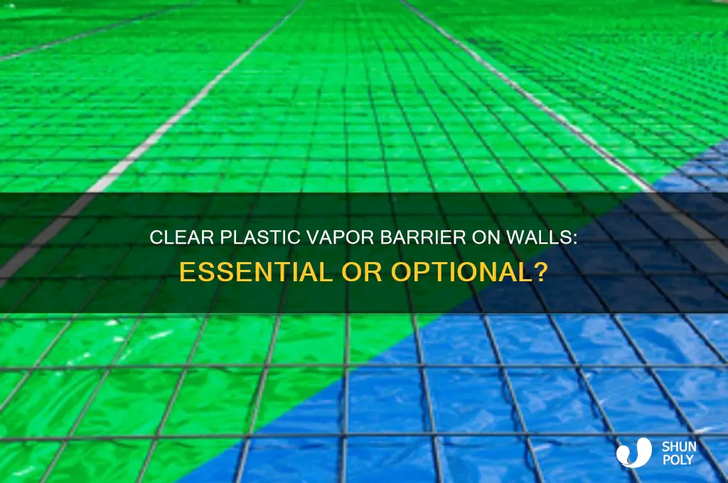 is clear plastic vaper barrier necessary on walls