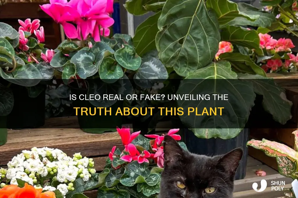 is cleo a real plant or a plastic one