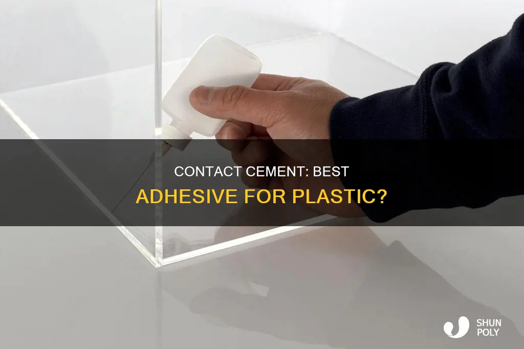 is contact cement good for plastic