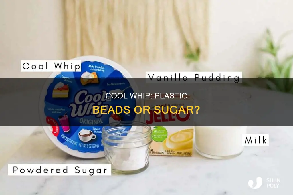 is cool whip plastic beads and sugar