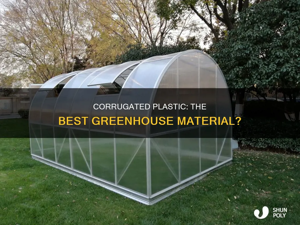is corrugated plastic good for greenhouse