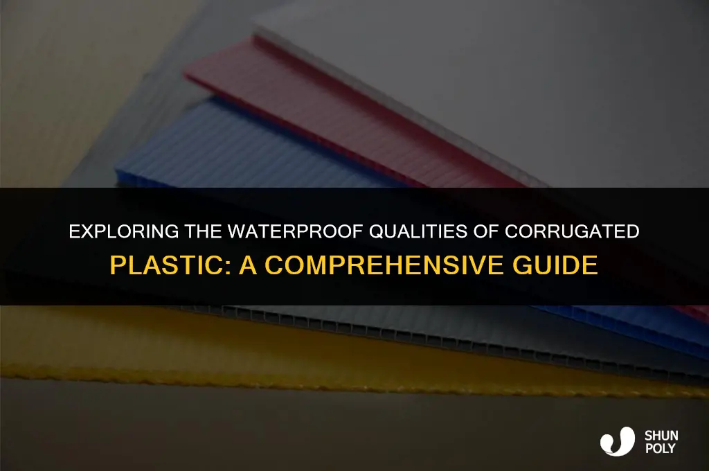 is corrugated plastic waterproof