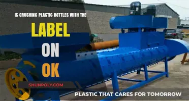 Crushing Plastic Bottles with Labels: Recycling Do's and Don'ts Explained