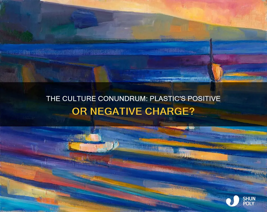 is culture plastic positively or negatively charged