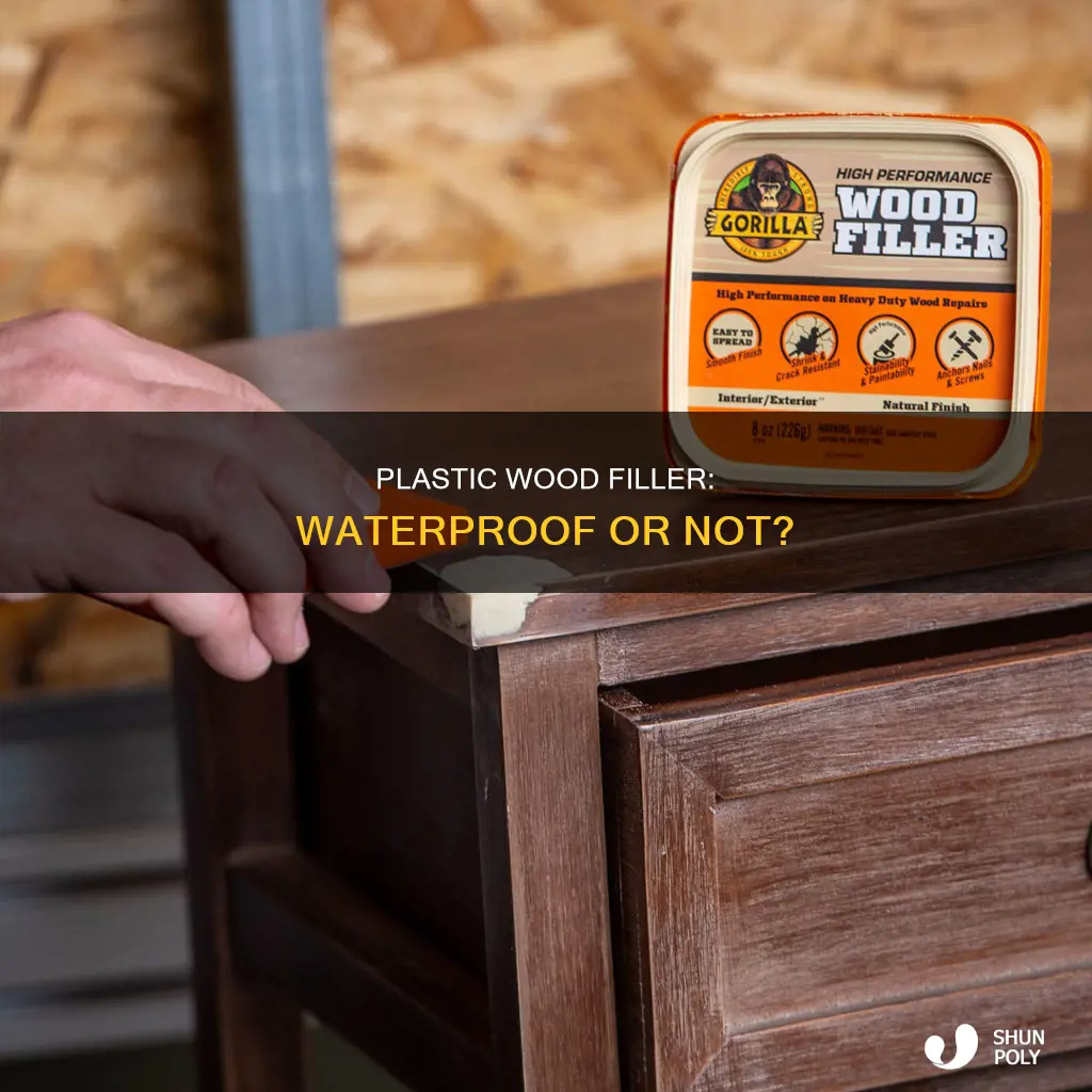 is dap plastic wood filler waterproof