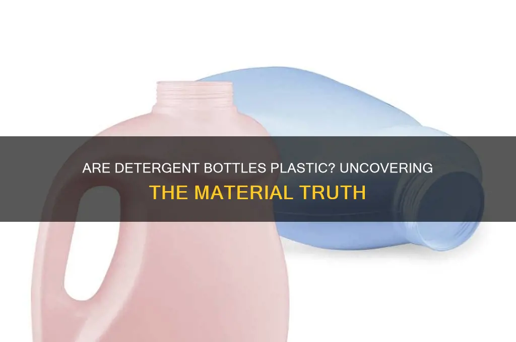 is detergent bottles is a plastic