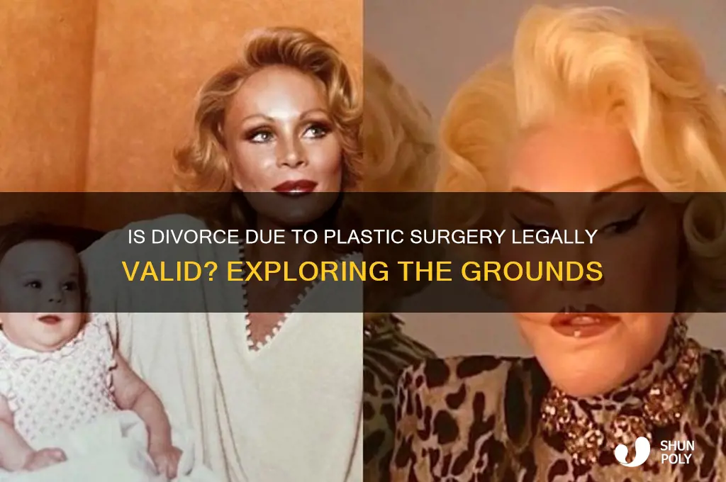 is divorce due to plastic surgery legal