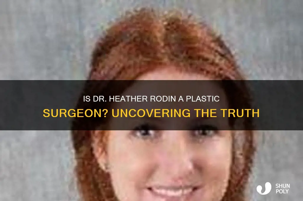 is dr heather rodin a plastic surgeon
