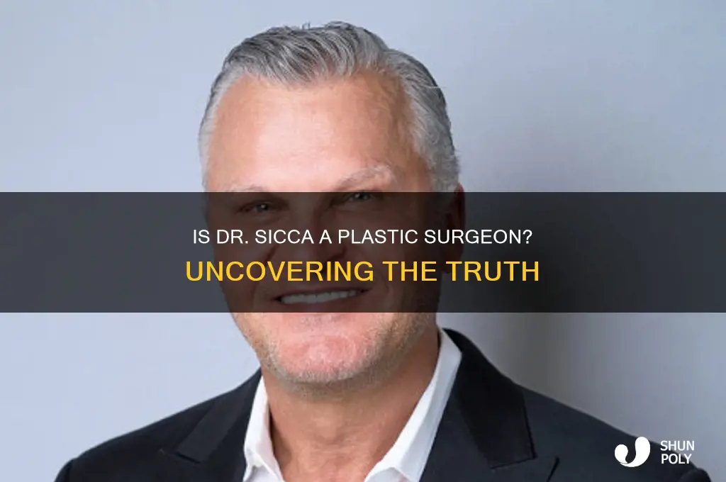 is dr sicca a plastic surgeon