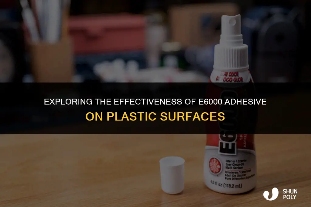 is e6000 good for plastic