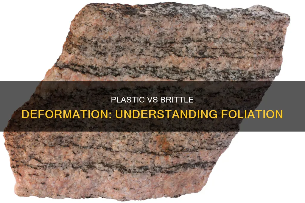 is foliation plastic or brittle deformation