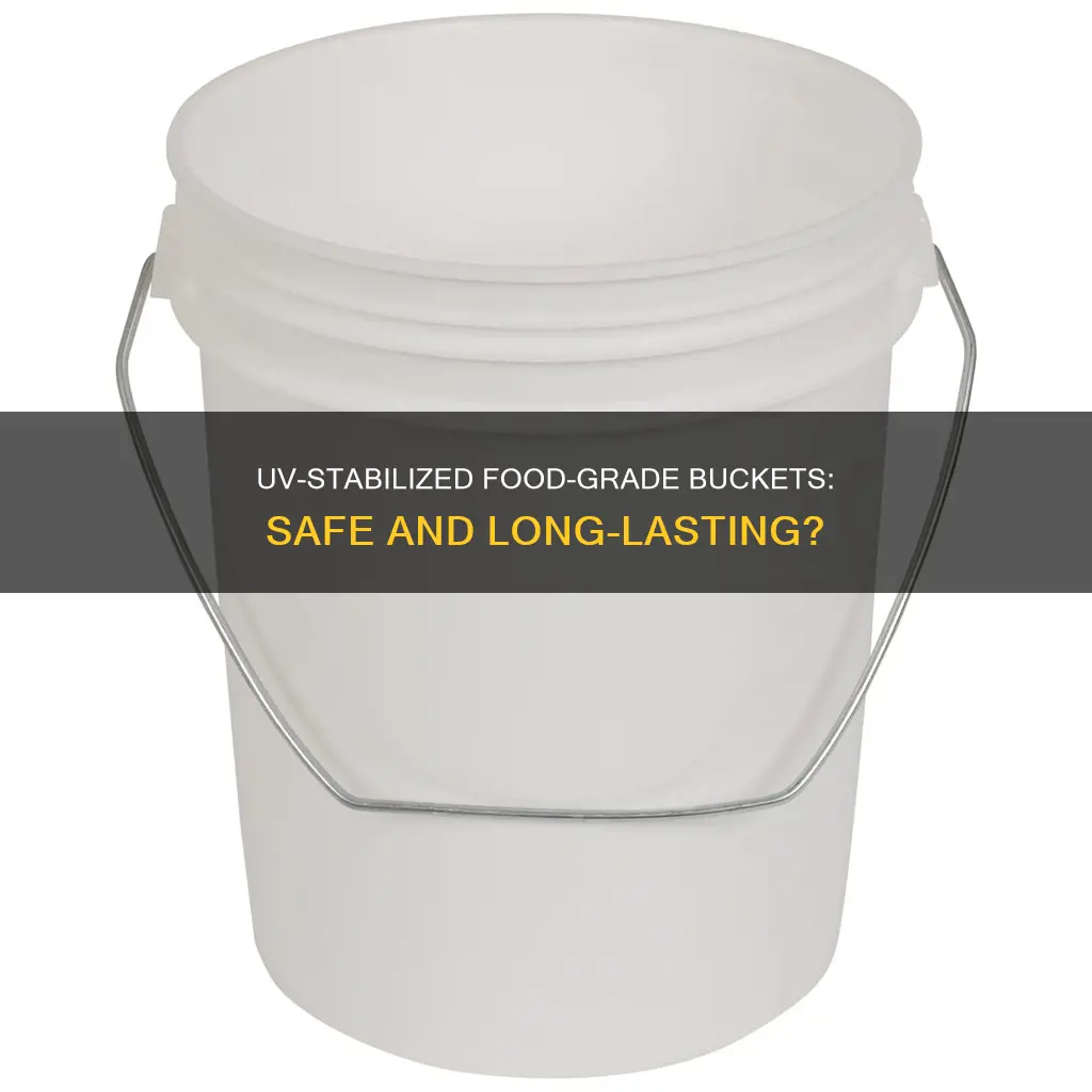 is food grade plastic buckets uv stabilized