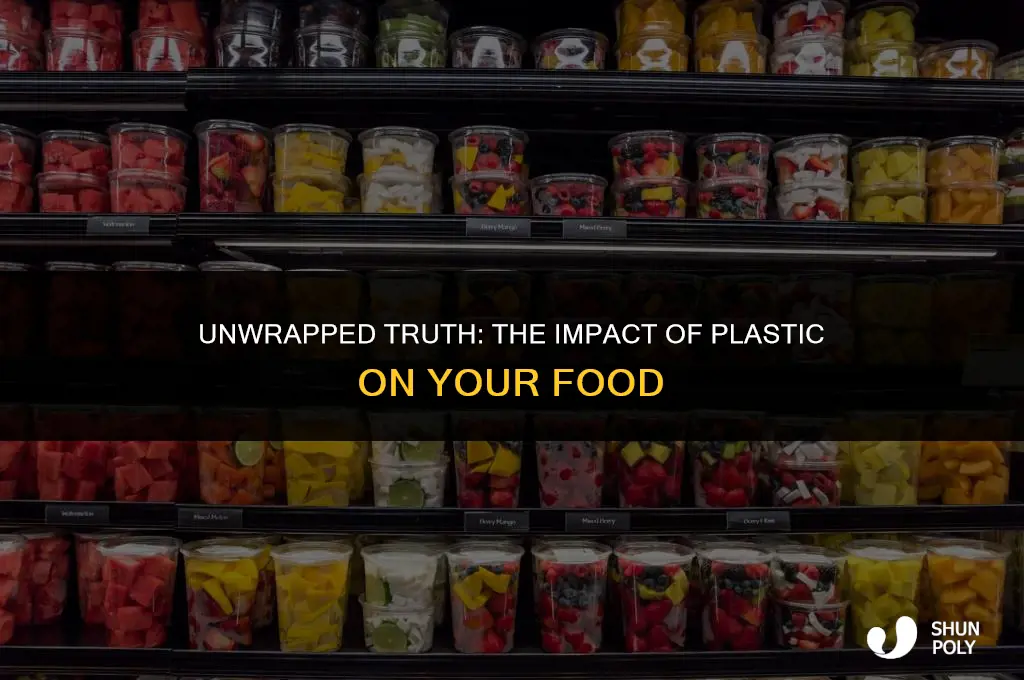 is food wrapped in plastic bad for you