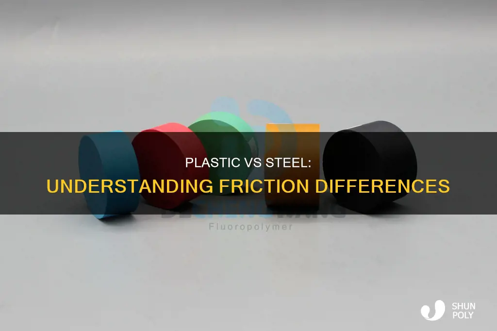 is friction different for plastic and steel