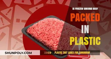 How Frozen Ground Beef is Packed in Plastic