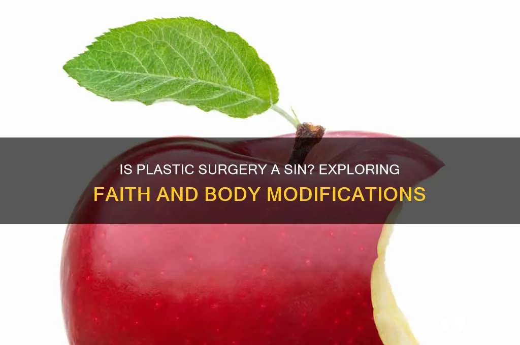 is getting plastic surgery a sin