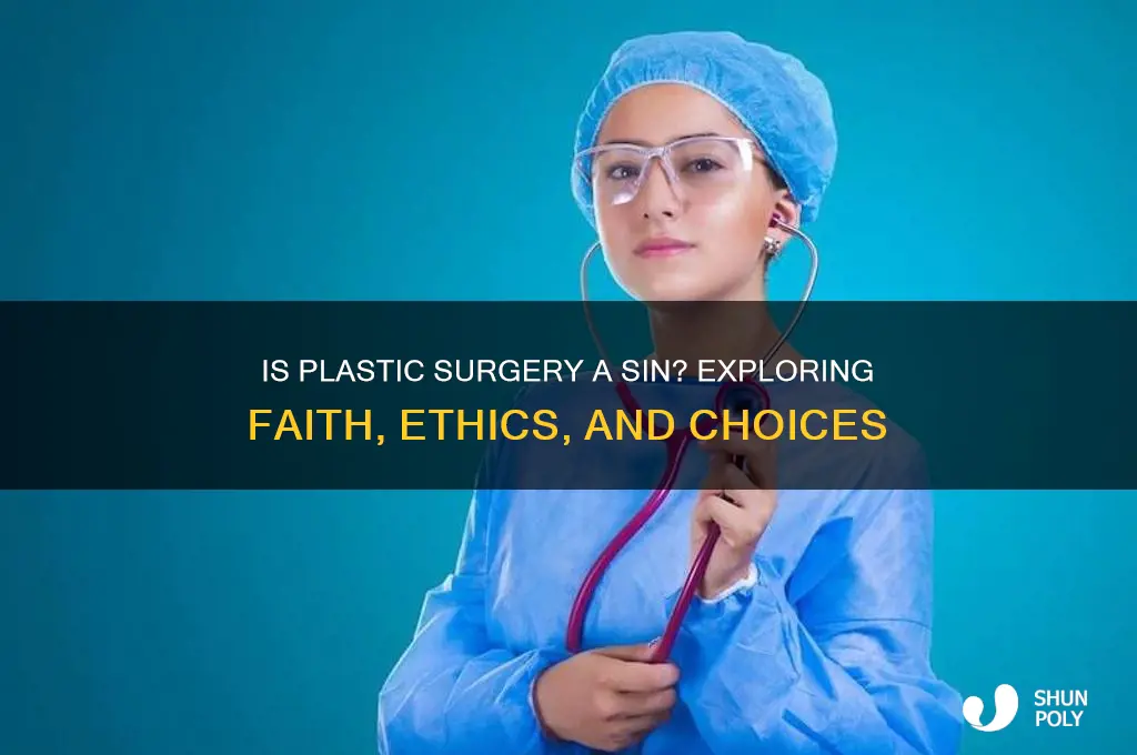 is getting plastic surgery sin