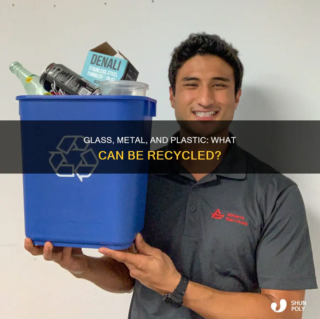 is glass metal and plastic recycled