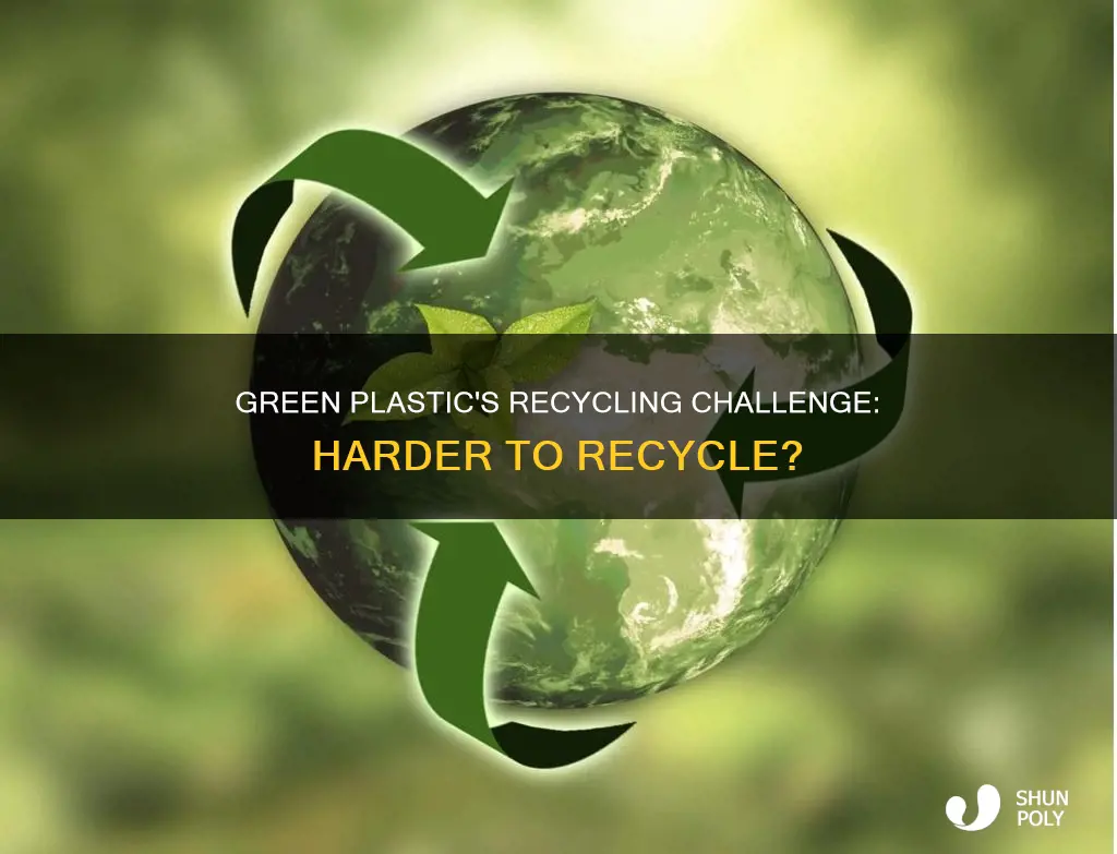 is green plastic harder to recycle