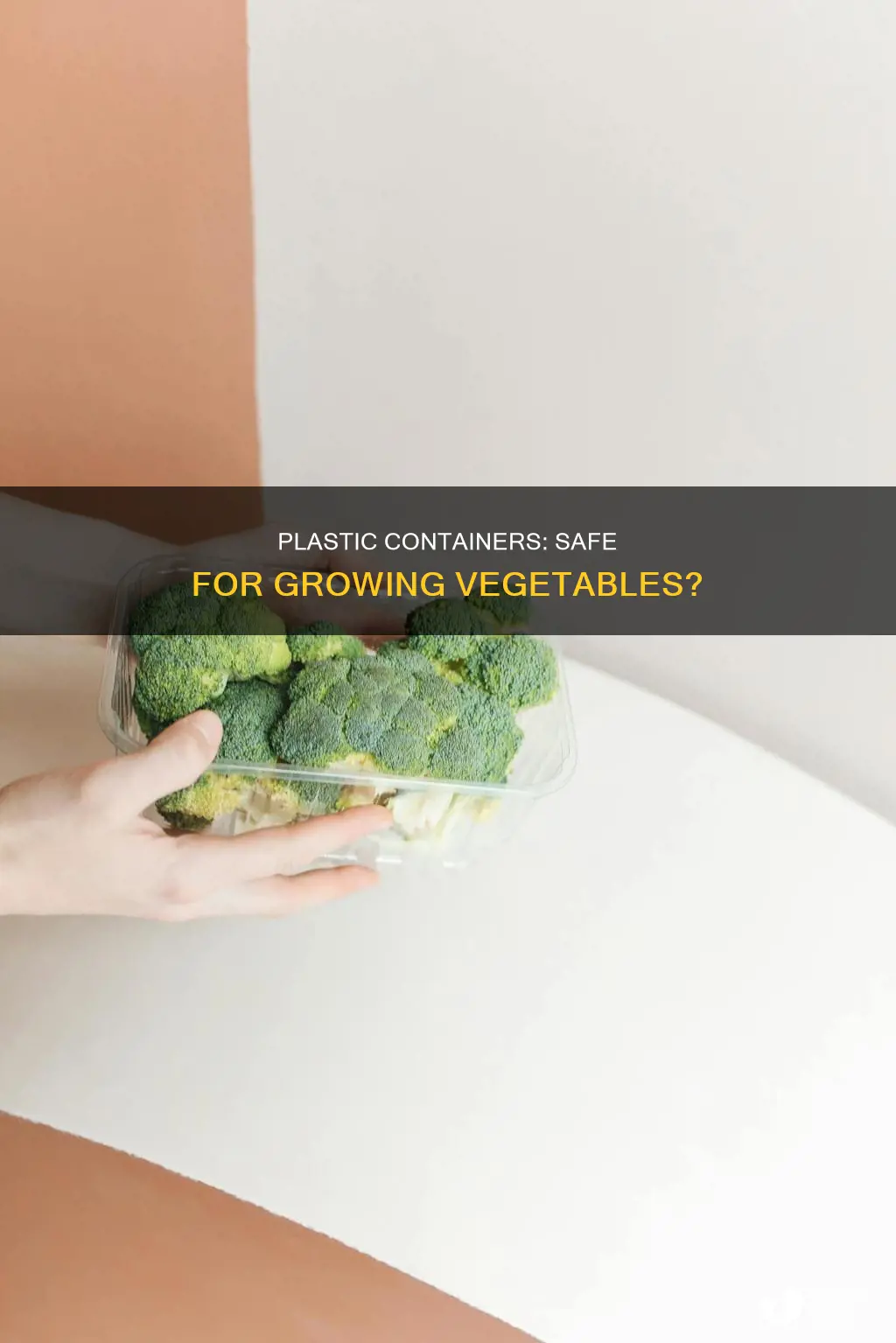 is growing vegetables in plastic containers safe