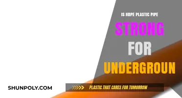 HDPE Plastic Pipes: Underground Strength?