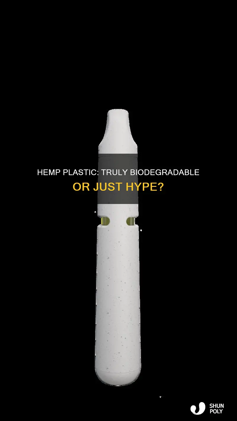 is hemp plastic 100 percent biodegradable
