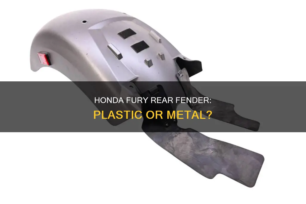 is honda fury rear fender plastic