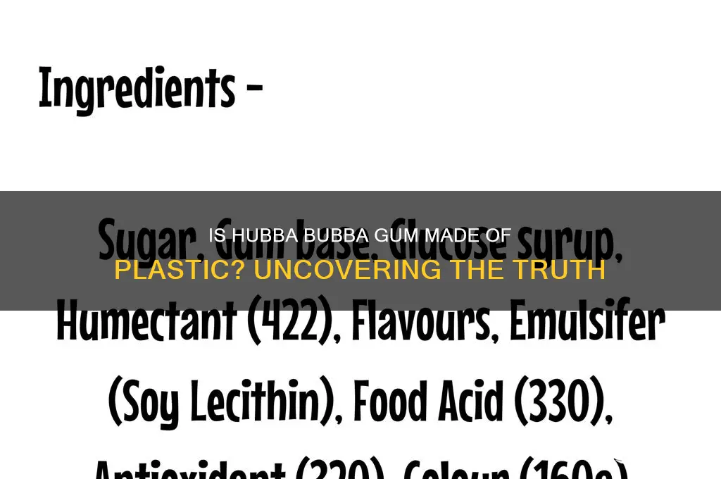 is hubba bubba made of plastic
