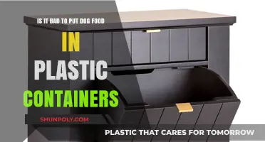 Plastic Containers: Safe for Storing Dog Food?